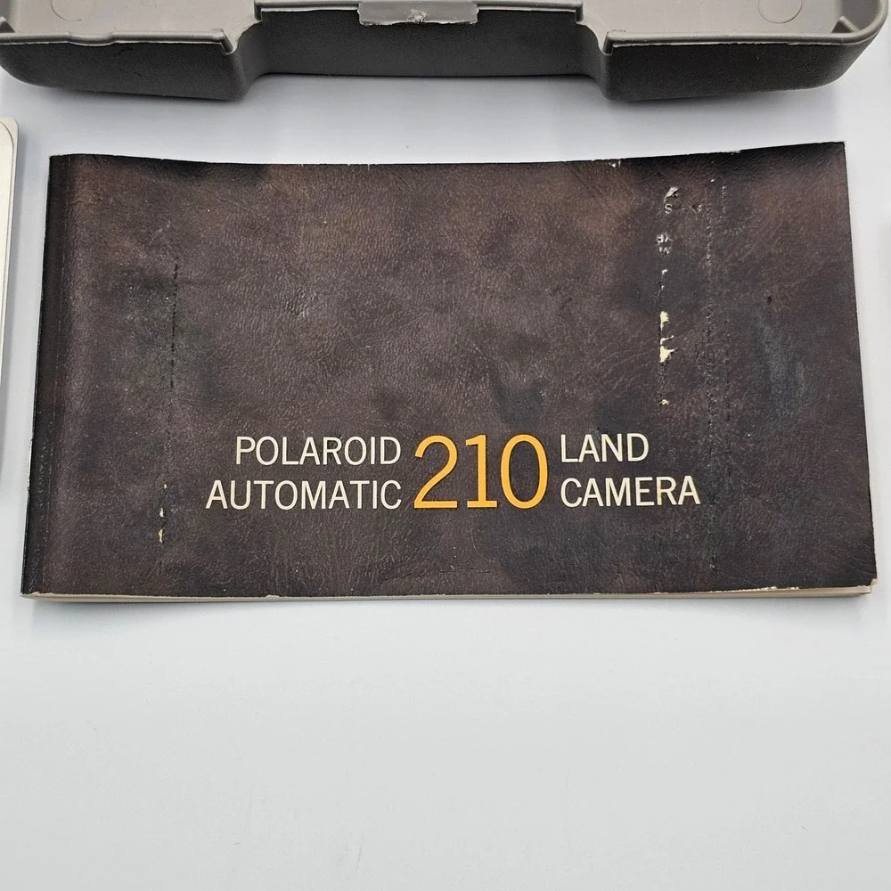 Vintage Polaroid Automatic 210 Land Camera Instant Film Kit with Flash & Manuals